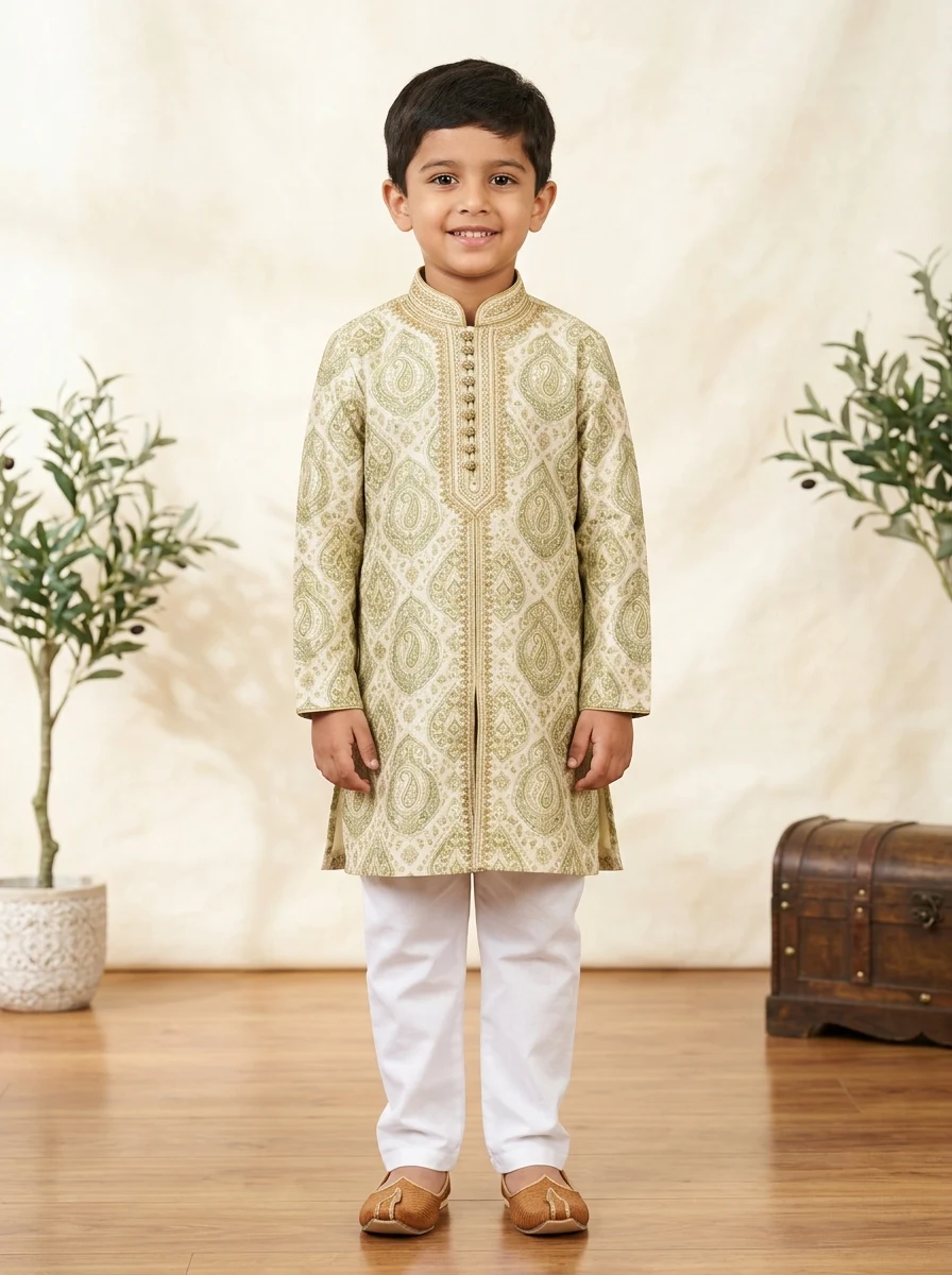 Boys Classic Kurta Pajama Set
